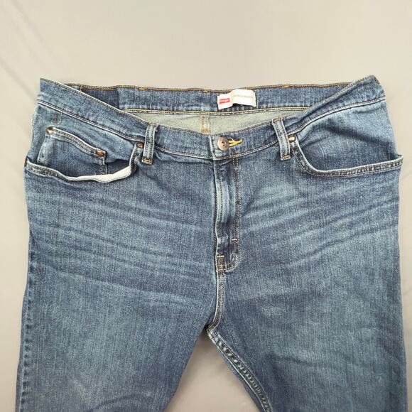 Wrangler | Slim Straight Jeans | 38x30 | Stretch Fit | Mid Wash Denim - Picture 3 of 7